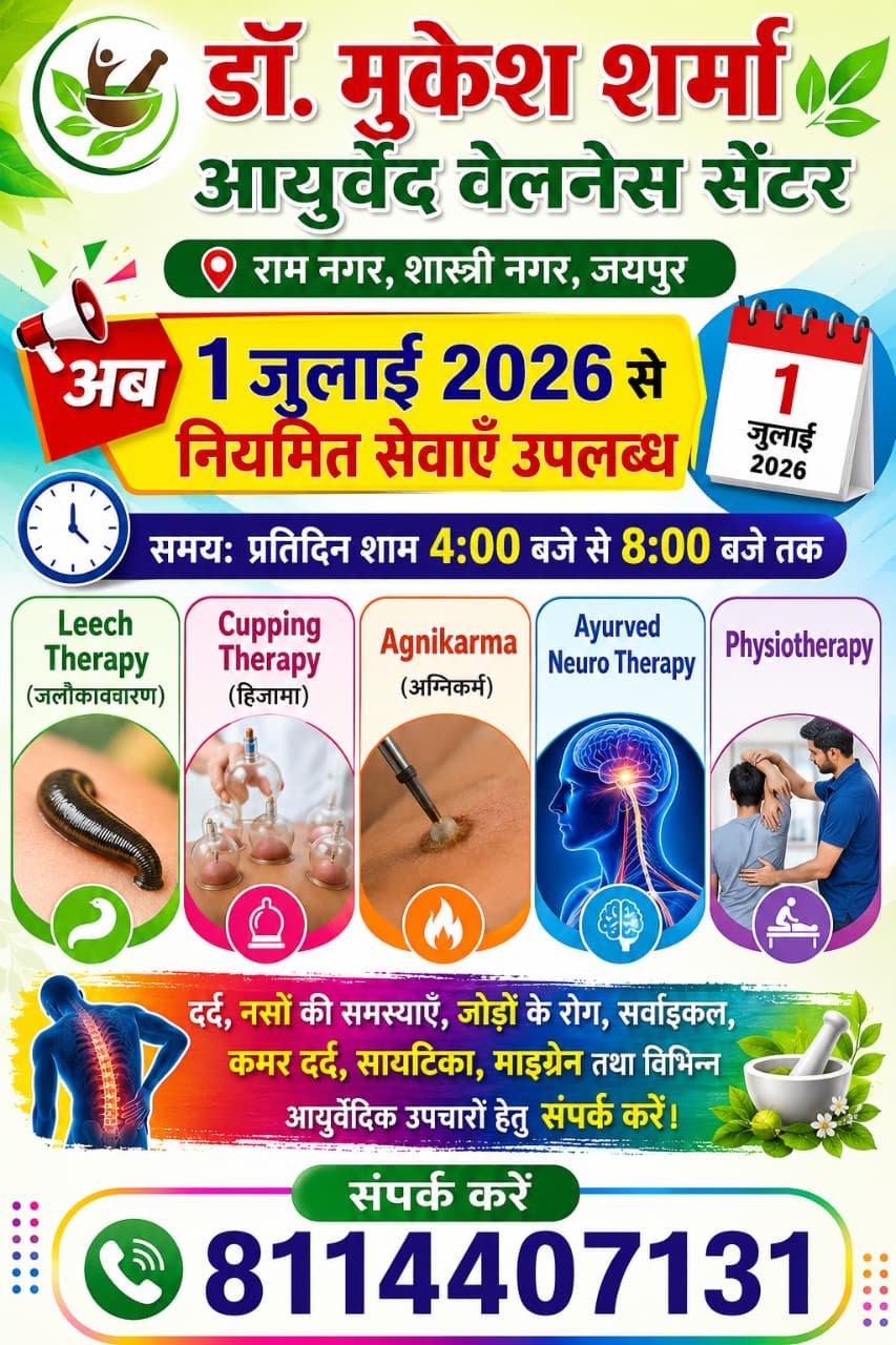 Dr. Mukesh Sharma Best Ayurvedic Wellness Center in Jaipur